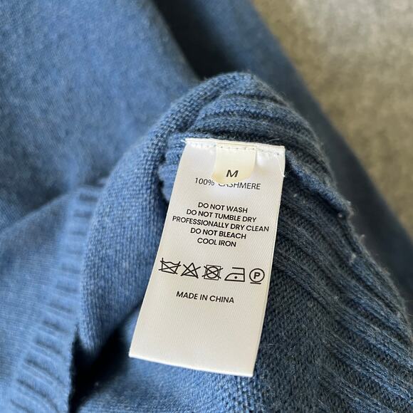 GENTLE HERD Women's 100% Cashmere Cowl Neck Sweater | Size: Medium - Picture 7 of 7